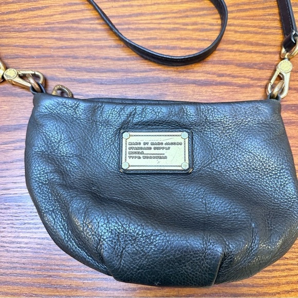 Marc by Marc Jacobs Classic Q Percy Black Pebble Leather Crossbody‎ Mini Handbag - Picture 3 of 11
